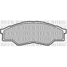 BBP2032 BORG & BECK Комплект тормозных колодок, дисковый тормоз