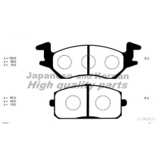 T112-01 ASHUKI Комплект тормозных колодок, дисковый тормоз