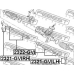 2322-GVI FEBEST Осевой шарнир, рулевая тяга