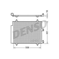 DCN21005 DENSO Конденсатор, кондиционер