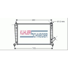 2003001 KUHLER SCHNEIDER Радиатор, охлаждение двигател