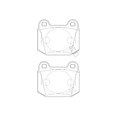 WBP21580A WAGNER LOCKHEED Комплект тормозных колодок, дисковый тормоз