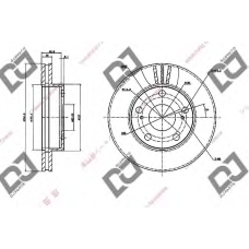 BD1968 DJ PARTS Тормозной диск