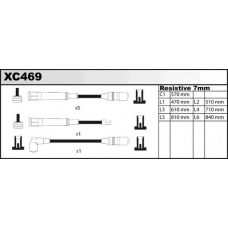 XC469 QUINTON HAZELL Комплект проводов зажигания