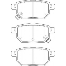 FD7500A NECTO Комплект тормозных колодок, дисковый тормоз