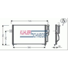 3321501 KUHLER SCHNEIDER Конденсатор, кондиционер
