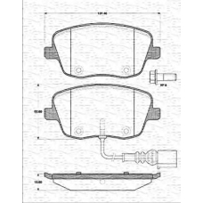 363702161221 MAGNETI MARELLI Комплект тормозных колодок, дисковый тормоз