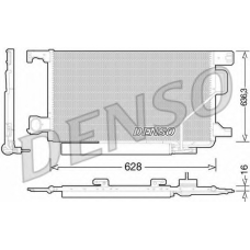 DCN17023 DENSO Конденсатор, кондиционер