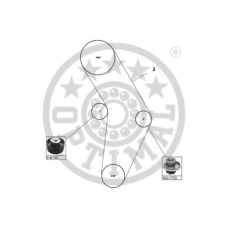 SK-1412AQ1 OPTIMAL Водяной насос + комплект зубчатого ремня