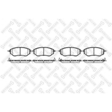 1148 002-SX STELLOX Комплект тормозных колодок, дисковый тормоз