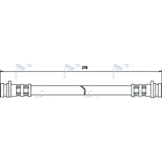 HOS3540 APEC Тормозной шланг