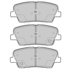 FBP-1838 FREMAX Комплект тормозных колодок, дисковый тормоз