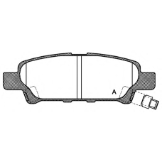 BPA1051.02 OPEN PARTS Комплект тормозных колодок, дисковый тормоз