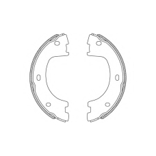 BSA2244.00 OPEN PARTS Комплект тормозных колодок
