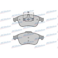 AC0581466D AC Delco Комплект тормозных колодок, дисковый тормоз