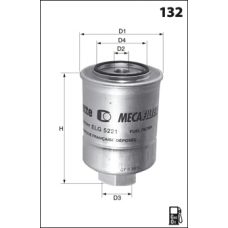 ELG5255 MECAFILTER Топливный фильтр