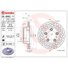 09.6665.11 BREMBO Тормозной диск
