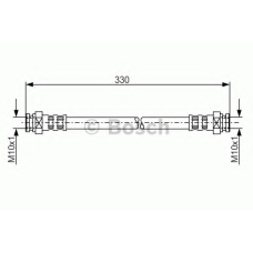 1 987 481 201 BOSCH Тормозной шланг