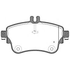 BPA1487.08 OPEN PARTS Комплект тормозных колодок, дисковый тормоз