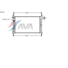 OL2150 AVA Радиатор, охлаждение двигателя