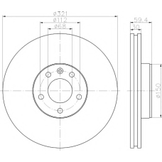 MDC1743 MINTEX Тормозной диск