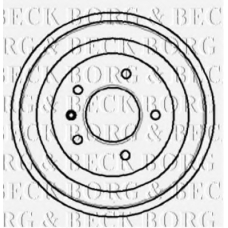BBR7018 BORG & BECK Тормозной барабан
