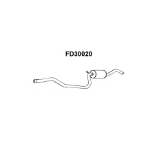 FD30020 VENEPORTE Средний глушитель выхлопных газов