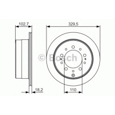 0 986 479 R15 BOSCH Тормозной диск