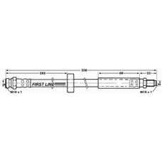 FBH6517 FIRST LINE Тормозной шланг
