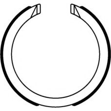 8DA 355 051-061 HELLA Комплект тормозных колодок, стояночная тормозная с