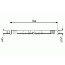 1 987 476 083 BOSCH Тормозной шланг