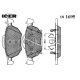 181695<br />ICER<br />Комплект тормозных колодок, дисковый тормоз