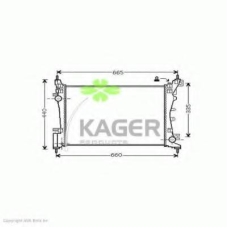 31-2351 KAGER Радиатор, охлаждение двигателя