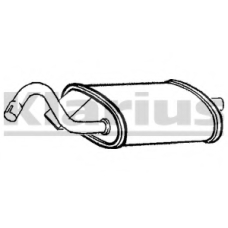 VO201J KLARIUS Средний глушитель выхлопных газов