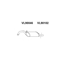 VL90046 VENEPORTE Глушитель выхлопных газов конечный