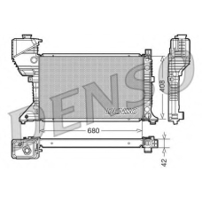 DRM17017 DENSO Радиатор, охлаждение двигателя