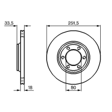 0 986 478 658 BOSCH Тормозной диск