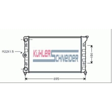1310001 KUHLER SCHNEIDER Радиатор, охлаждение двигател