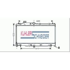 2200341 KUHLER SCHNEIDER Радиатор, охлаждение двигател