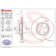 09.A272.10 BREMBO Тормозной диск