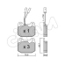 822-013-0 CIFAM Комплект тормозных колодок, дисковый тормоз