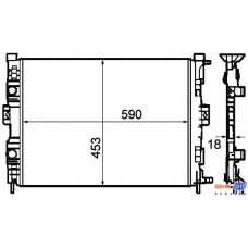 8MK 376 781-131 HELLA Радиатор, охлаждение двигателя