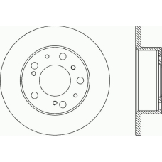 BDA1134.10 OPEN PARTS Тормозной диск