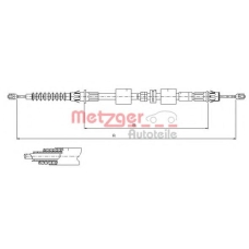 11.5508 METZGER Трос, стояночная тормозная система