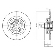 BG9027RS DELPHI Тормозной диск