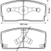 572164B BENDIX Комплект тормозных колодок, дисковый тормоз