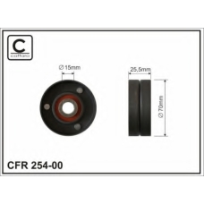 254-00 CAFFARO Натяжной ролик, поликлиновой  ремень