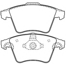 AKD-0353 ASVA Комплект тормозных колодок, дисковый тормоз