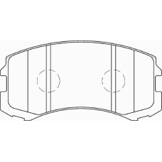 FD7366A NECTO Комплект тормозных колодок, дисковый тормоз