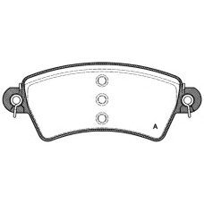 BPA0726.00 OPEN PARTS Комплект тормозных колодок, дисковый тормоз